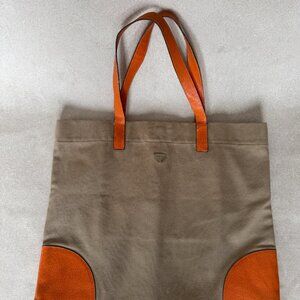 Prada Canapa Tote Bag Orange Cinghiale-Trimme